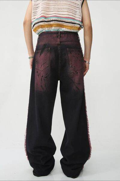 Raw Edge Mid Rise Men's Jeans - Hovatok