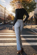 Heimish Full Size Plaid Flare Pants with Wide Waist Band Plus Size - Hovatok