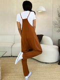 Double Take Full Size Sleeveless V-Neck Pocketed Jumpsuit - Hovatok