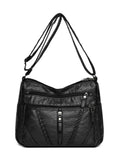 Adjustable Strap PU Leather Shoulder Bag - Hovatok