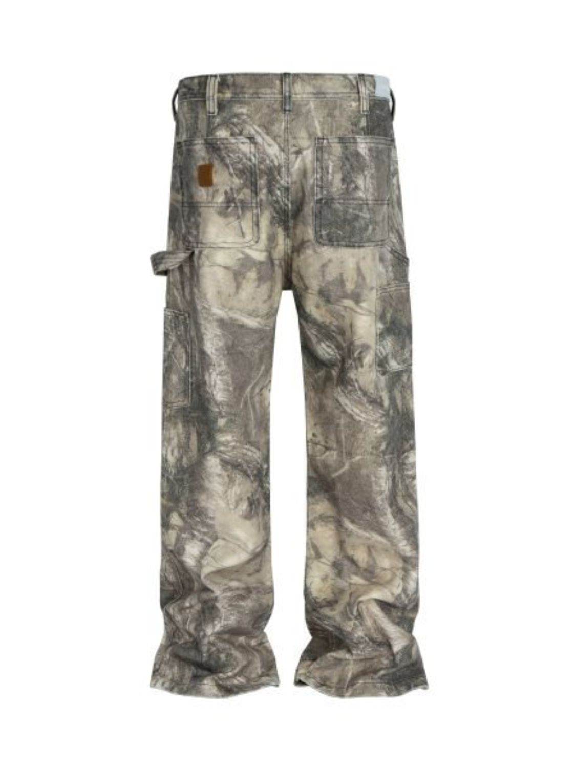 Men's Twig Camouflage Distressed Jeans - Hovatok