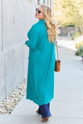 Basic Bae Full Size Open Front Long Sleeve Cover Up - Hovatok