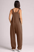 Lovelet Wide Strap Jumpsuit with Pockets - Hovatok