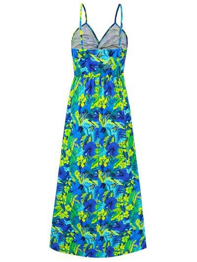 Twisted Printed V-Neck Cami Dress - Hovatok