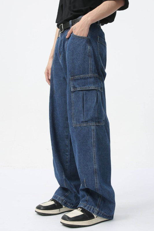 Men's Straight Cargo Jeans - Hovatok