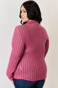 Basic Bae Full Size Ribbed Mock Neck Long Sleeve T-Shirt - Hovatok