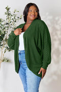 Basic Bae Full Size Ribbed Cocoon Cardigan - Hovatok