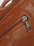 PU Leather Adjustable Strap Shoulder Bag - Hovatok