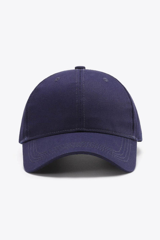 Plain Adjustable Cotton Baseball Cap - Hovatok