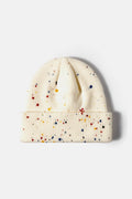 Confetti Rib-Knit Cuff Beanie - Hovatok