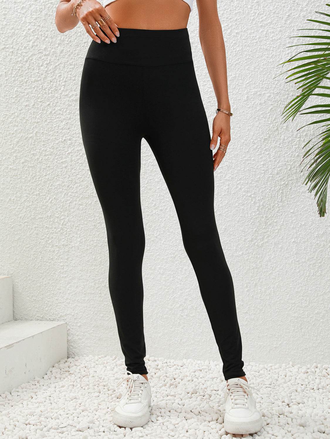 Wide Waistband Leggings - Hovatok
