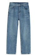 Washed Straight-Leg Slim Jeans - Hovatok