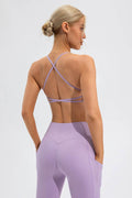 Crisscross Spaghetti Strap Active Cami - Hovatok
