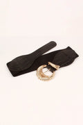 Shell Alloy Buckle Elastic Belt - Hovatok