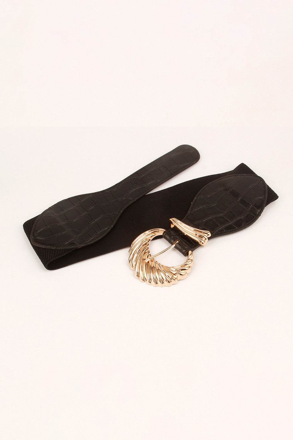 Shell Alloy Buckle Elastic Belt - Hovatok