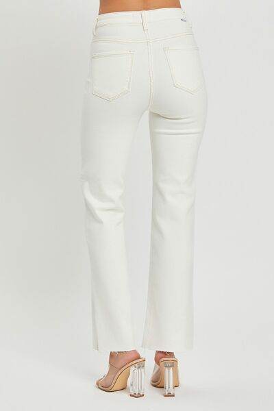 RISEN Full Size High Rise Tummy Control Straight Jeans - Hovatok