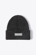 NEWYORK Patch Rib-Knit Cuffed Beanie - Hovatok