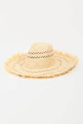 Fame Openwork Raw Hem Weave Hat - Hovatok
