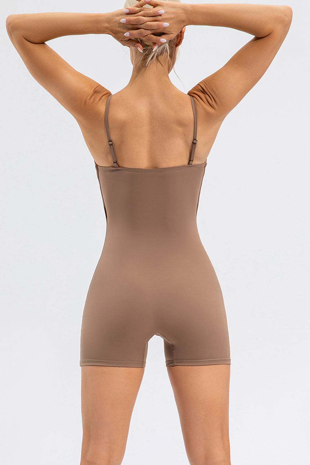 Spaghetti Strap Round Neck Romper - Hovatok