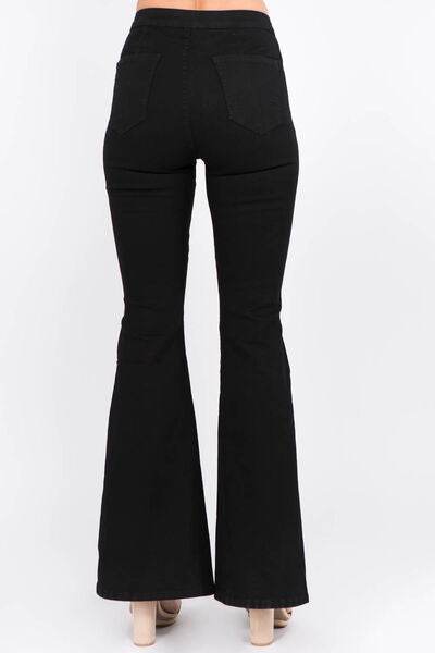 American Bazi Side Slit Flare Jeans - Hovatok