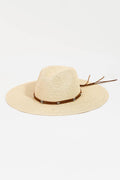 Fame Rope Strap Wide Brim Weave Hat - Hovatok