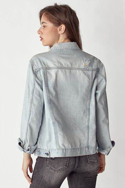 RISEN Distressed Button Up Jacket - Hovatok