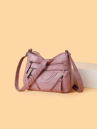 PU Multi-Compartment Crossbody Bag - Hovatok