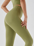 Wide Waistband Sports Leggings - Hovatok