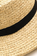 Fame Wide Brim Straw Weave Hat - Hovatok