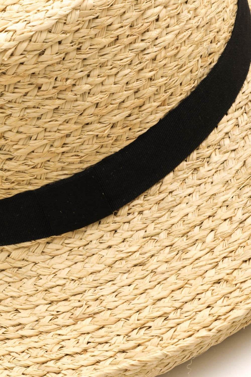 Fame Wide Brim Straw Weave Hat - Hovatok