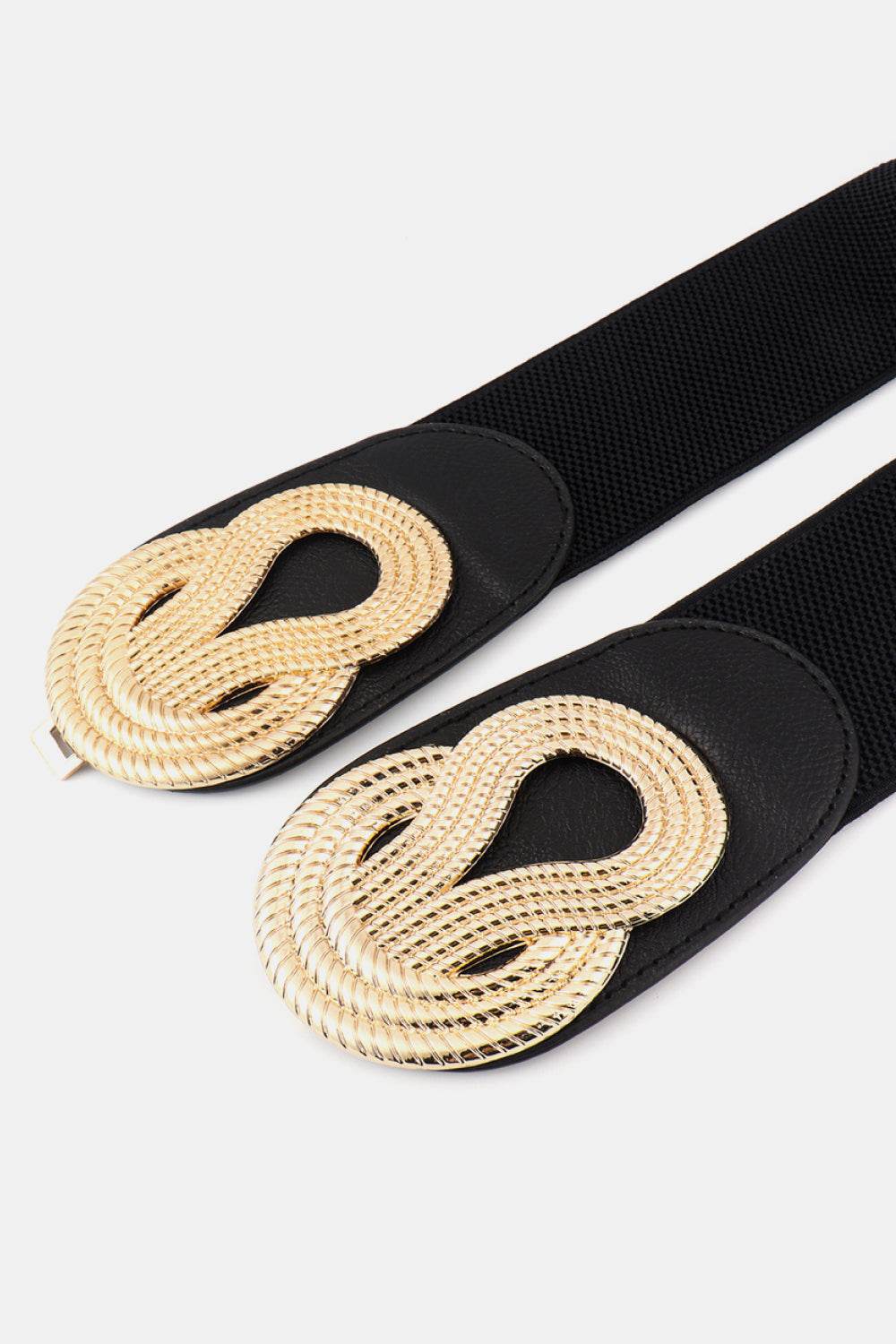 Twisted Alloy Buckle Wide Belt - Hovatok