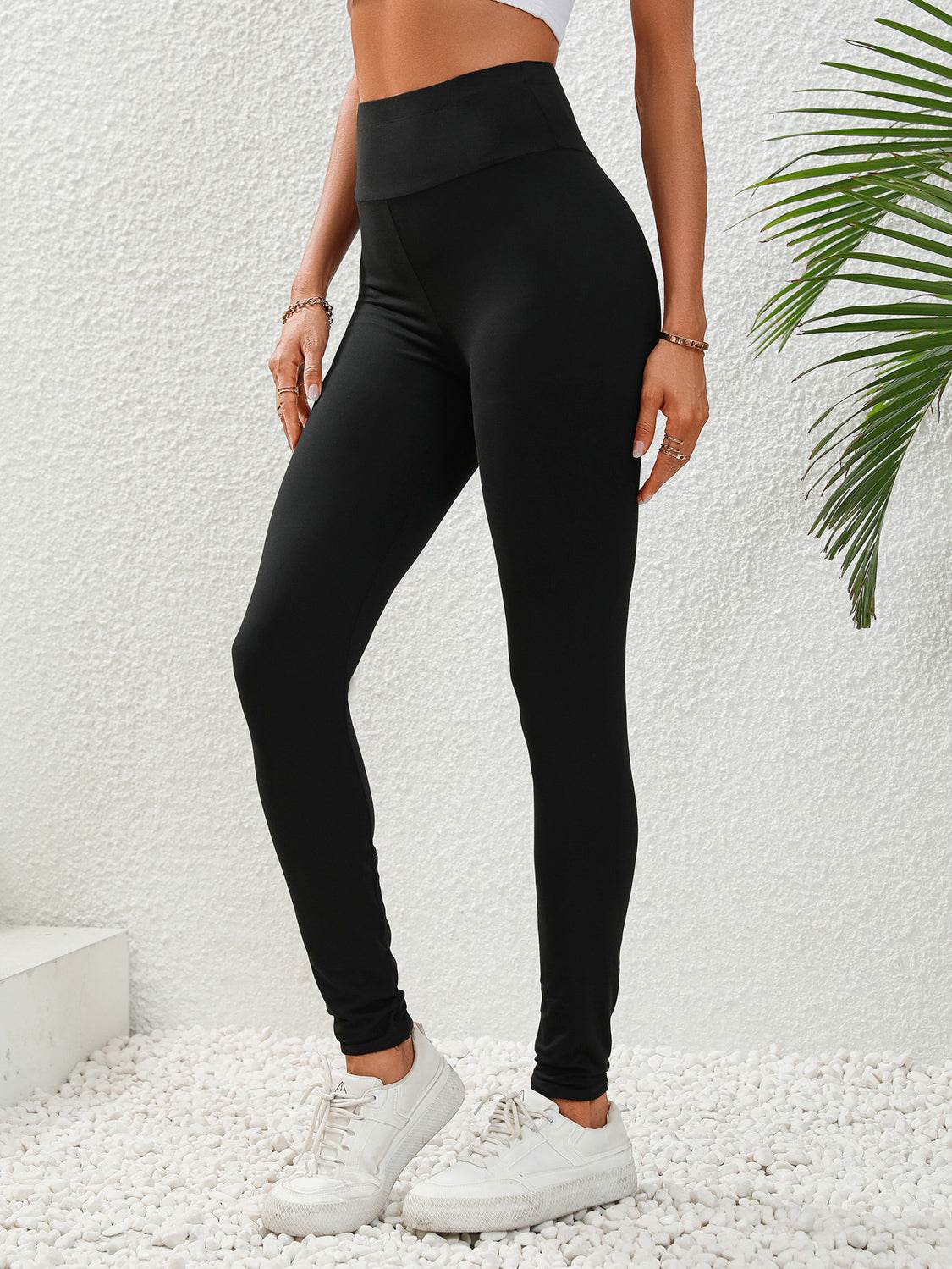 Wide Waistband Leggings - Hovatok