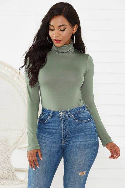 Turtleneck Long Sleeve Bodysuit - Hovatok