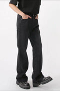 Casual Mid-Rise Elasticated Waistband Jeans - Hovatok