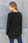 Basic Bae Full Size Round Neck Dropped Shoulder T-Shirt - Hovatok