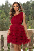 One-Shoulder Sleeveless Dress - Hovatok