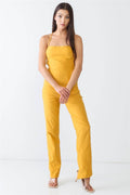 Doreli Group Backless Tied Spaghetti Strap Sleeveless Jumpsuit - Hovatok