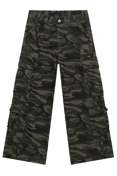 Camouflage Jeans with Cargo Pockets - Hovatok
