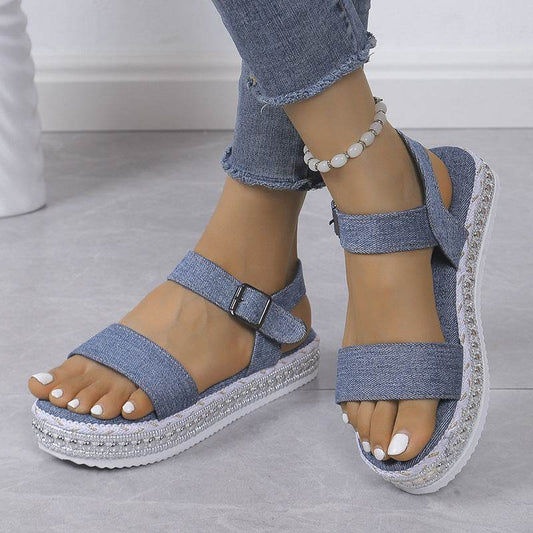 Braided Platform Sandals - Hovatok