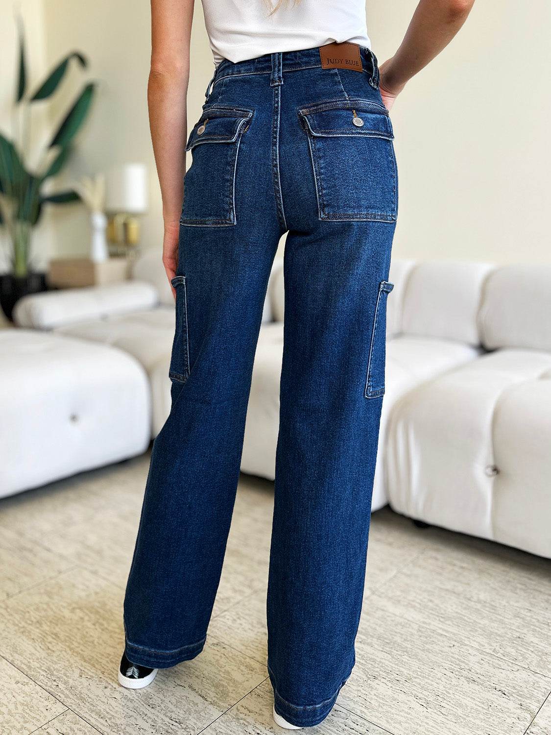 Judy Blue Full Size High Waist Cargo Jeans - Hovatok