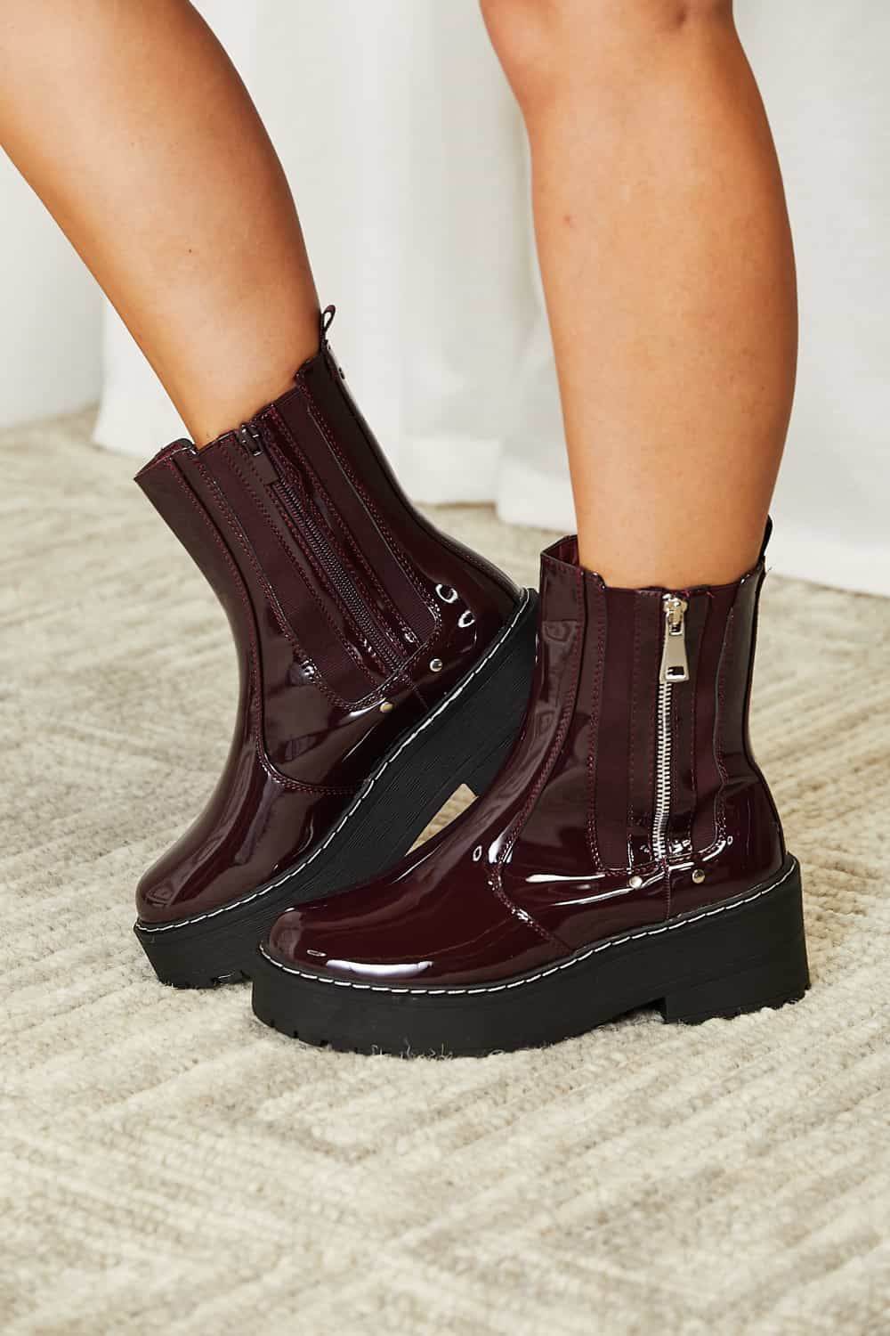 Forever Link Side Zip Platform Boots - Hovatok