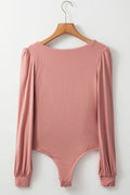 V-Neck Long Sleeve Bodysuit - Hovatok