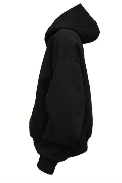 Men's Drop Shoulder Long Sleeve Hoodie with Pocket - Hovatok