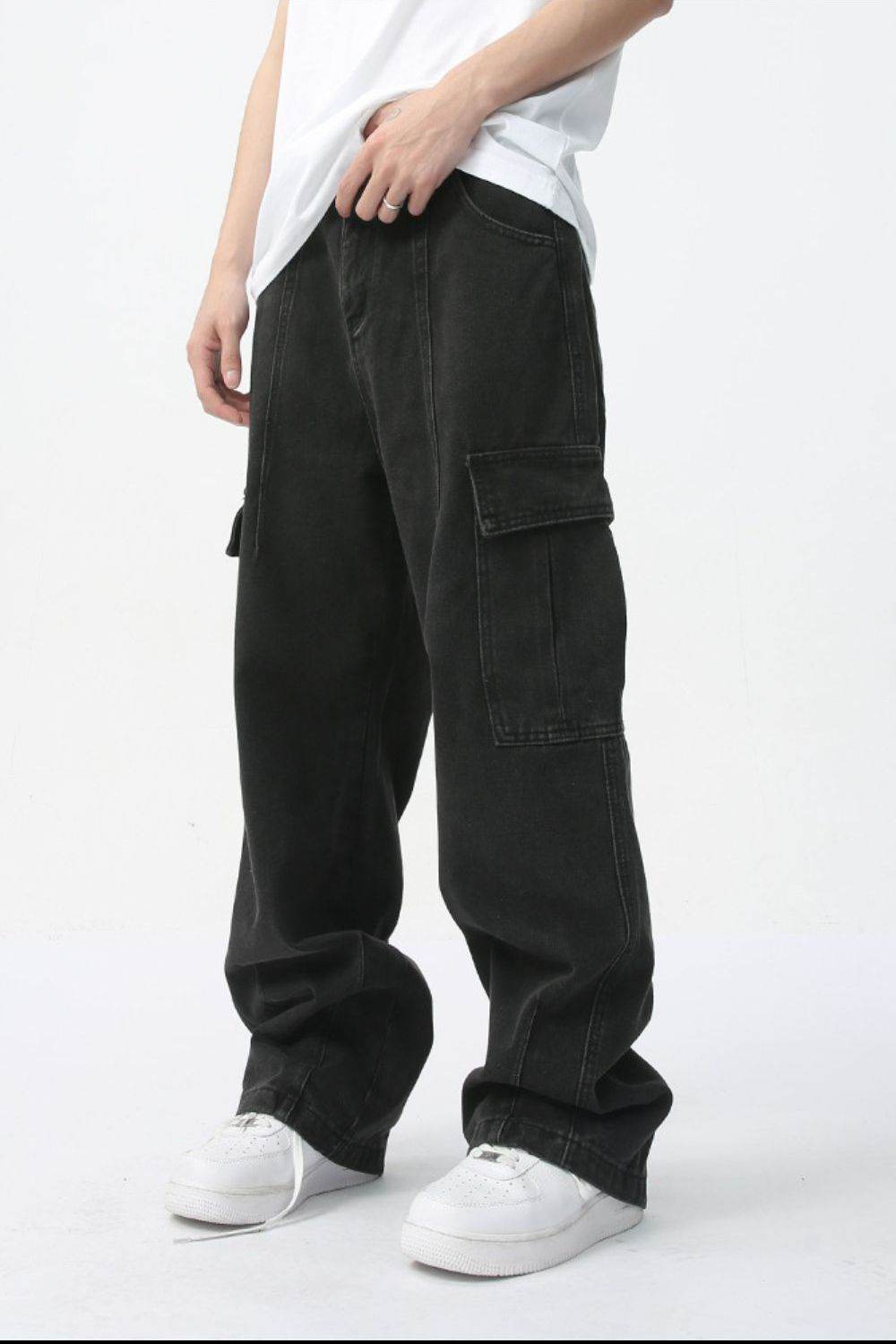 Men's Straight Cargo Jeans - Hovatok
