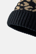 Leopard Pom-Pom Cuffed Beanie - Hovatok