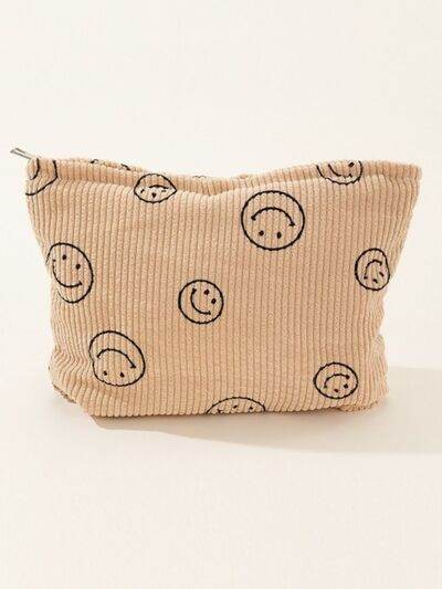 Zenana Corduroy Smile Clutch Bag - Hovatok