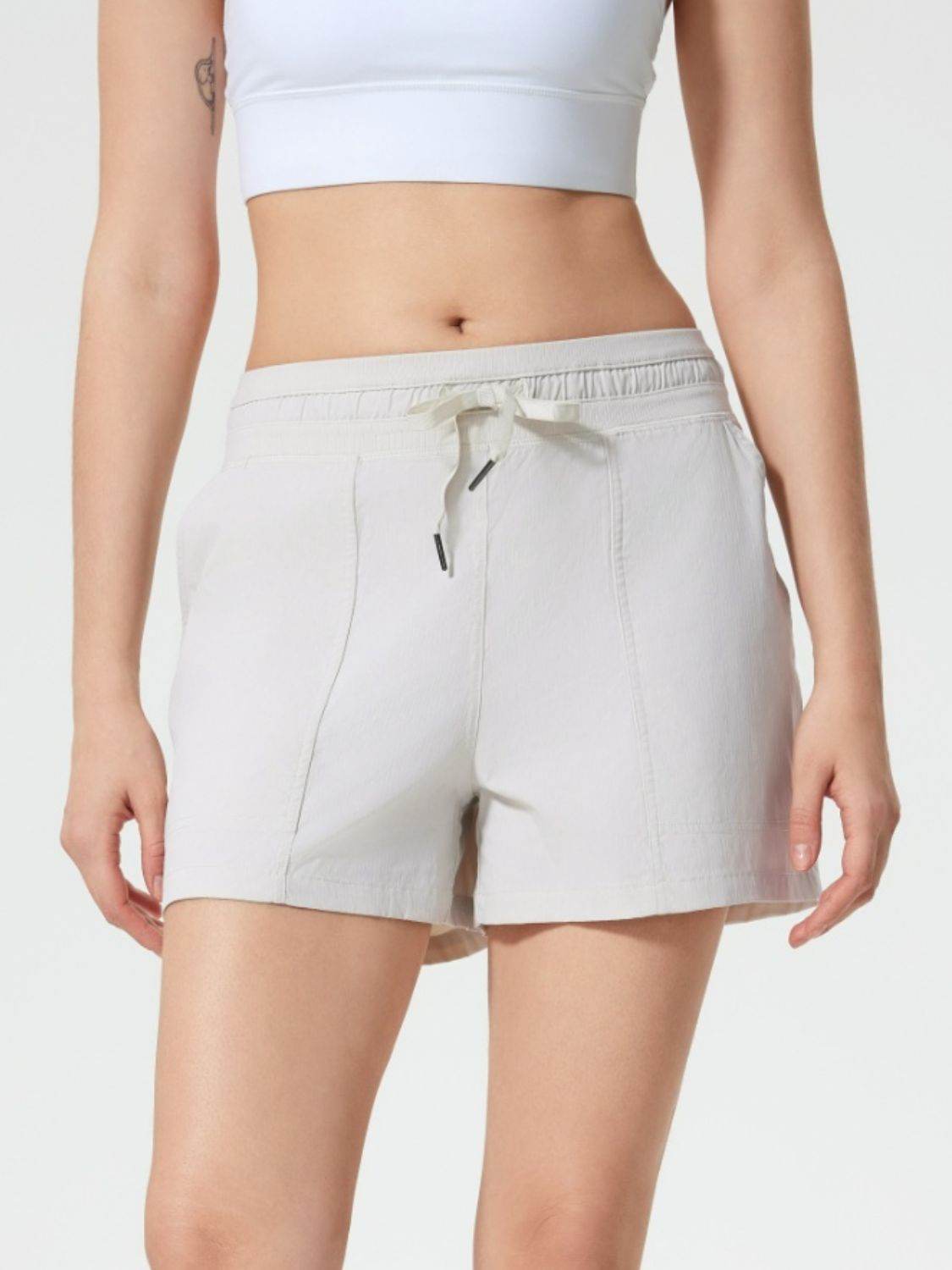 Millennia Drawstring Active Shorts with Pockets - Hovatok