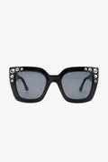 Inlaid Rhinestone Polycarbonate Sunglasses - Hovatok