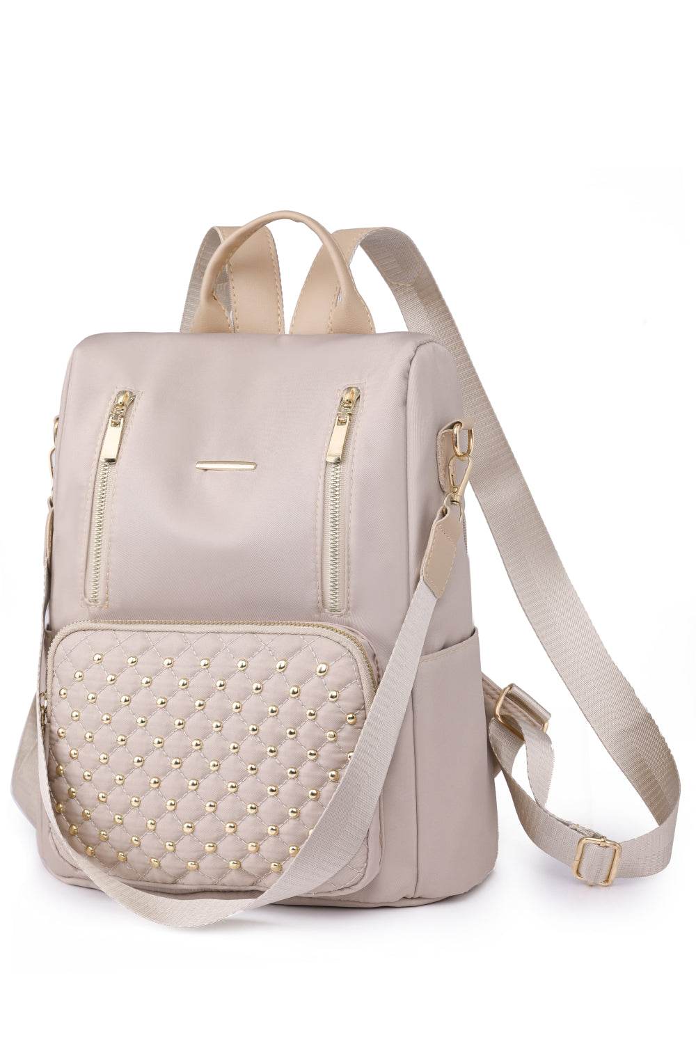 Zipper Pocket Beaded Backpack - Hovatok