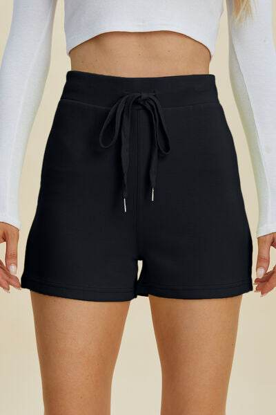 Basic Bae Full Size Air Scuba Drawstring High Waist Shorts - Hovatok